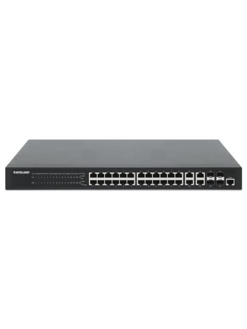 SWITCH INTELLINET GIGABIT ETHERNET 561426 24 PUERTOS 10-100-1000MBPS + 4X PUERTOS SFP 56 GBIT-S 8000 ENTRADAS - NO ADMINISTRABLE - Imagen 3