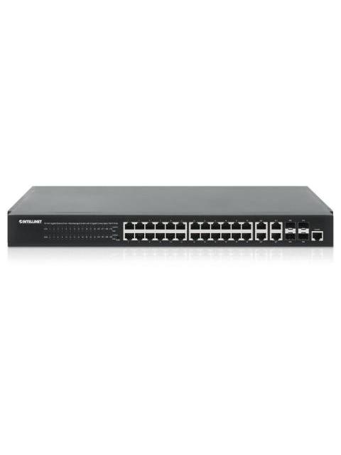 SWITCH INTELLINET GIGABIT ETHERNET 561426 24 PUERTOS 10-100-1000MBPS + 4X PUERTOS SFP 56 GBIT-S 8000 ENTRADAS - NO ADMINISTRABLE - Imagen 5