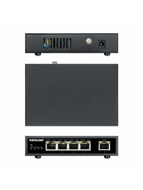 SWITCH INTELLINET GIGABIT ETHERNET 561839 5 PUERTOS POE 10-100-1000MBPS (4X POE+) 10 GBIT-S 2000 ENTRADAS - NO ADMINISTRABLE - Imagen 6