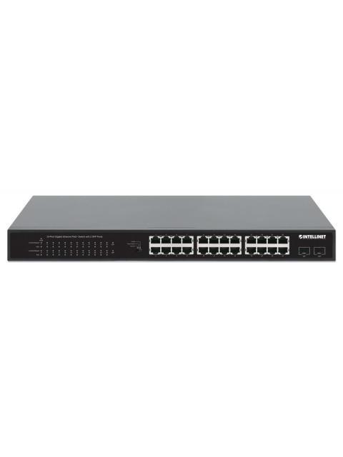SWITCH INTELLINET GIGABIT ETHERNET 561891 24 PUERTOS 10-100-1000 MBPS + 2X SFP + PUERTOS SFP+ + PUERTOS QSFP28 + PUERTOS QSFP+ 8000 ENTRADAS - NO ADMINISTRABLE - Imagen 3