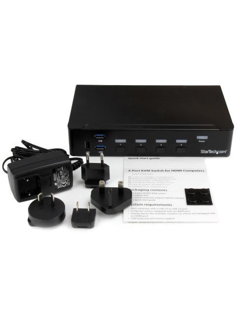 STARTECH SWITCH CONMUTADOR KVM DE 4 PUERTOS HDMI 1080P CON USB 3.0 - Imagen 6
