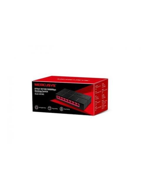 SWITCH MERCUSYS GIGABIT ETHERNET MS108G 8 PUERTOS 10-100-1000MBPS - NO ADMINISTRABLE - Imagen 4