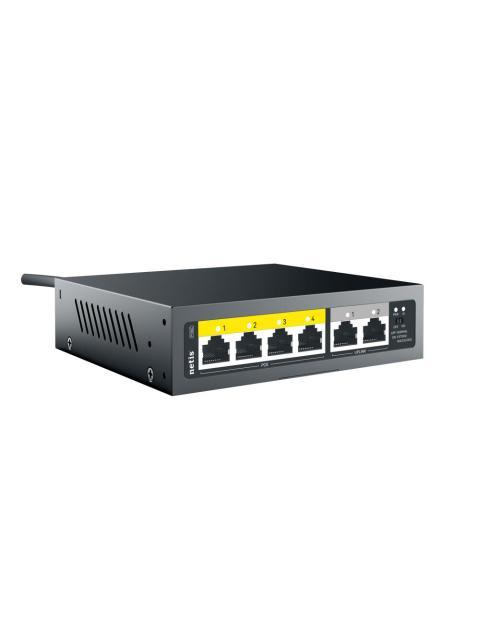 SWITCH NETIS GIGABIT ETHERNET 10-100-1000 MBPS P106C 6 PUERTOS + PUERTOS SFP + PUERTOS SFP+ + PUERTOS QSFP28 + PUERTOS QSFP+ 100W 2 GBIT-S 2000 ENTRADAS - NO ADMINISTRABLE