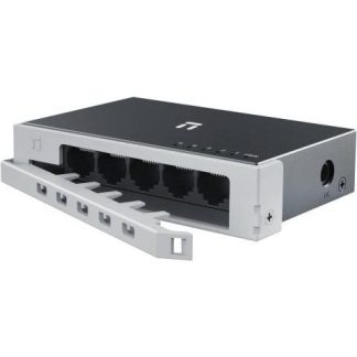 SWITCH NETIS MODELO ST105D 5 PUERTOS 10-100MBPS SWITCH DE ESCRITORIO CARCASA METALICA CON SEGURO DE CONECTOR INCORPORADO NO ADMINISTRABLE