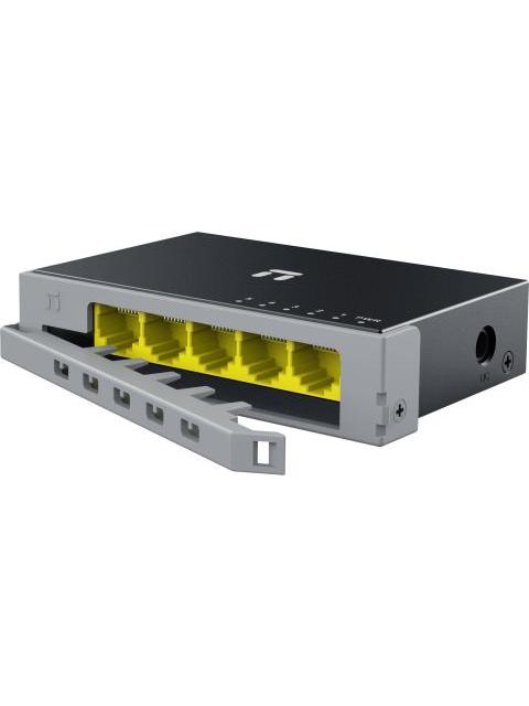 SWITCH NETIS MODELO ST105GD 5 PUERTOS GIGABIT SWITCH DE ESCRITORIO CARCASA METALICA CON SEGURO DE CONECTOR INCORPORADO NO ADMINISTRABLE