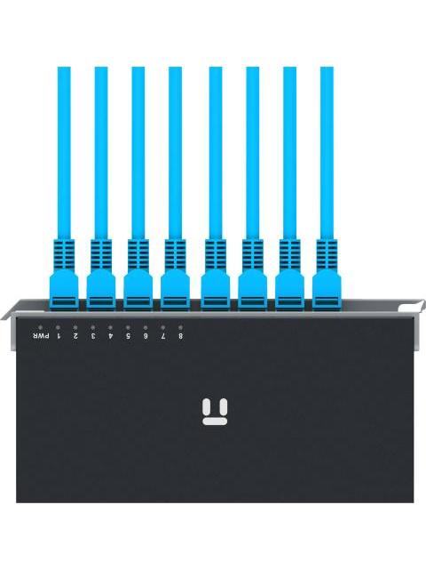 SWITCH NETIS MODELO ST108D 8 PUERTOS 10-100MBPS SWITCH DE ESCRITORIO CARCASA METALICA CON SEGURO DE CONECTOR INCORPORADO NO ADMINISTRABLE - Imagen 4