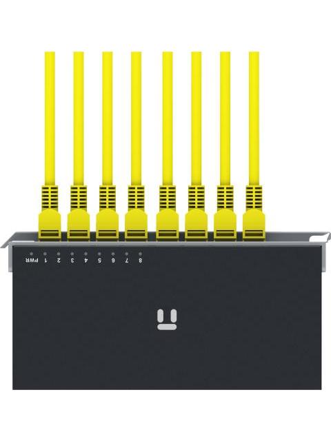 SWITCH NETIS MODELO ST108GD 8 PUERTOS GIGABIT SWITCH DE ESCRITORIO CARCASA METALICA CON SEGURO DE CONECTOR INCORPORADO NO ADMINISTRABLE - Imagen 4