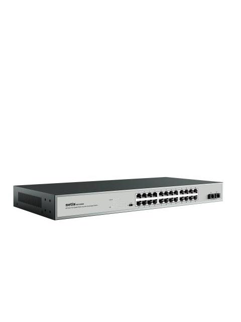 SWITCH NETIS ST3126GS 24 PUERTOS GIGABIT ETHERNET 10-100-1000 2 PUERTOS SFP 52 GBIT-S 8000 ENTRADAS NO ADMINISTRADO - Imagen 4