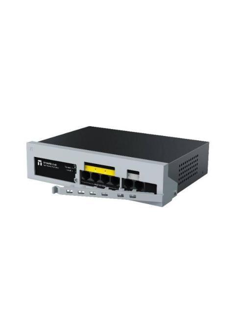 SWITCH NETIS ST106PDI265 6 PUERTOS 10-100M 4 PUERTOS POE + 2 PUERTOS DE ENLACE ASCENDENTE