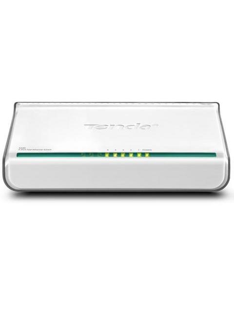 SWITCH TENDA S105 COLOR BLANCO 5 PUERTOS RJ45
