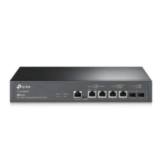 SWITCH TP-LINK 10G ETHERNET TL-SX3206HPP 4 PUERTOS POE+ 100-1000-10000MBPS + 2 PUERTOS SFP+ 200W 120 GBIT-S 32.000 ENTRADAS ADMINISTRABLE