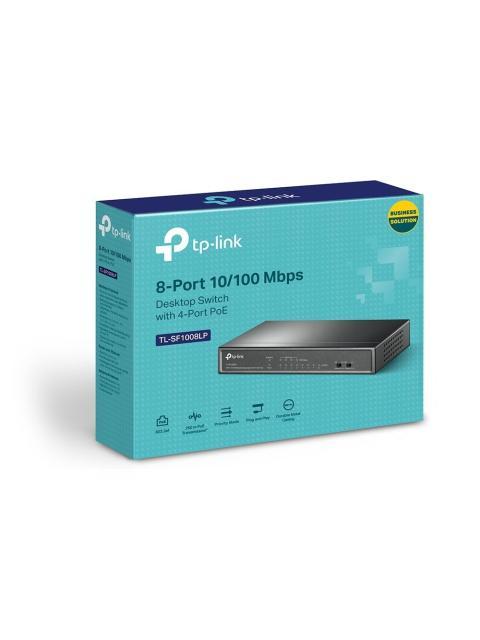 SWITCH TP-LINK FAST ETHERNET TL-SF1008LP 8 PUERTOS 10-100MBPS (4X POE) 1.6 GBIT-S 2000 ENTRADAS - NO ADMINISTRABLE - Imagen 6