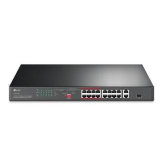 SWITCH TP-LINK FAST ETHERNET TL-SL1218P 16 PUERTOS POE+ 10-100MBPS + 1 PUERTOS SFP 7.2 GBIT-S 8000 ENTRADAS - NO ADMINISTRABLE