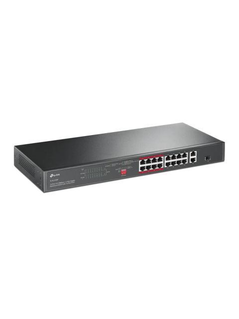 SWITCH TP-LINK FAST ETHERNET TL-SL1218P 16 PUERTOS POE+ 10-100MBPS + 1 PUERTOS SFP 7.2 GBIT-S 8000 ENTRADAS - NO ADMINISTRABLE - Imagen 2