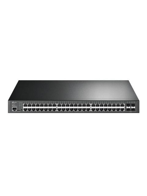 SWITCH TP-LINK GIGABIT ETHERNET JETSTREAM 48 PUERTOS POE+ 10-100-1000 + 4 PUERTOS SFP 104 GBIT-S 16.000 ENTRADAS - ADMINISTRABLE