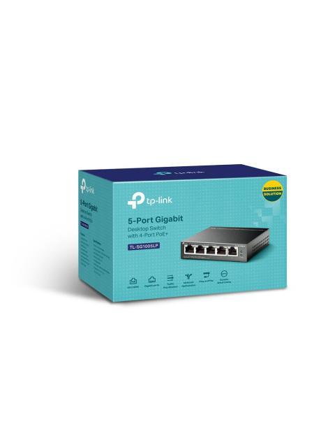 SWITCH TP-LINK GIGABIT ETHERNET TL-SG1005LP 5 PUERTOS 10-100-1000 (4X POE+) 10GBIT-S 2000 ENTRADAS - NO ADMINISTRABLE - Imagen 3