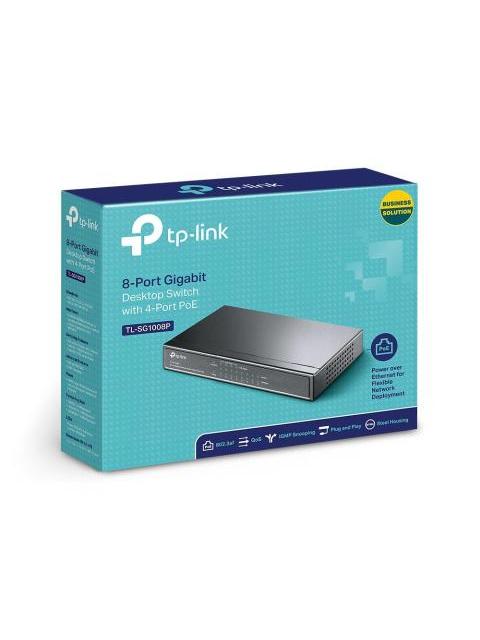 SWITCH TP-LINK GIGABIT ETHERNET TL-SG1008P 8 PUERTOS10-100-1000MBPS (4X POE+) 16GBIT-S 4.000 ENTRADAS - NO ADMINISTRABLE - Imagen 5