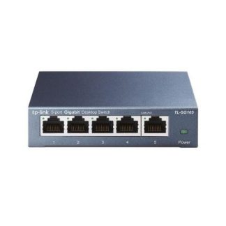SWITCH TP-LINK GIGABIT ETHERNET TL-SG105 10-100-1000MBPS 5 PUERTOS - NO ADMINISTRABLE