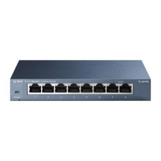 SWITCH TP-LINK GIGABIT ETHERNET TL-SG108 10-100-1000MBPS 8 PUERTOS - NO ADMINISTRABLE