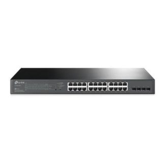 SWITCH TP-LINK GIGABIT ETHERNET TL-SG2428P 24 PUERTOS POE+ 10-100-1000MBPS + 4 PUERTOS SFP 56 GBIT-S 8000 ENTRADAS - ADMINISTRABLE