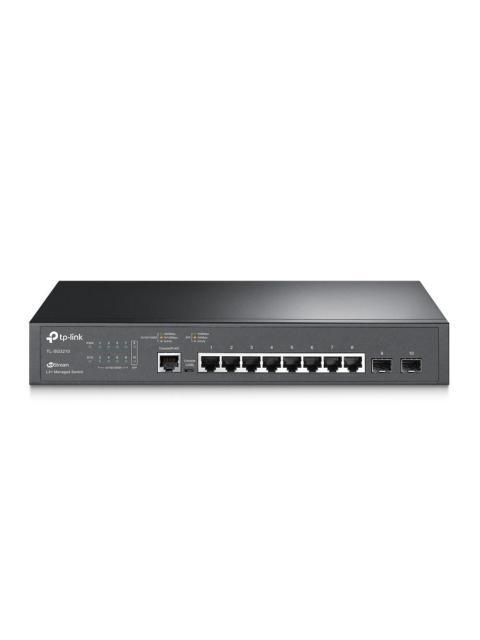 SWITCH TP-LINK GIGABIT ETHERNET TL-SG3210 8 PUERTOS 10-100-1000MBPS + 2 PUERTOS SFP 20GBIT-S 8000 ENTRADAS - ADMINISTRABLE