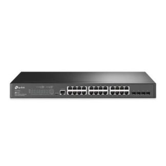 SWITCH TP-LINK GIGABIT ETHERNET TL-SG3428 V1 24 PUERTOS 10-100-1000MBPS + 4 PUERTOS SFP 56 GBIT-S 8.000 ENTRADAS - ADMINISTRABLE