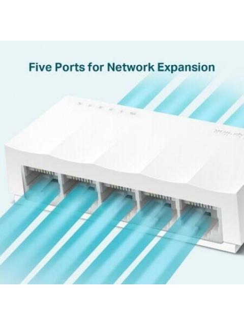 SWITCH TP-LINK FAST ETHERNET LS1005 5 PUERTOS 10-100 MBPS 100 MBIT-S - NO ADMINISTRABLE - Imagen 2