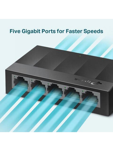 SWITCH TP-LINK GIGABIT ETHERNET LS1005G 5 PUERTOS 10-100-1000MBPS 10 GBIT-S 2000 ENTRADAS - NO ADMINISTRABLE - Imagen 4