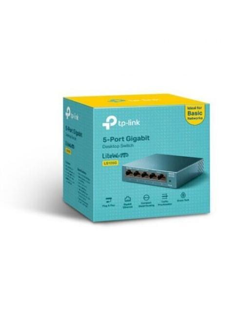 SWITCH TP-LINK GIGABIT ETHERNET LS105G 5 PUERTOS 10-100-1000MBPS 7.4 MPPS 2000 ENTRADAS - NO ADMINISTRABLE - Imagen 4