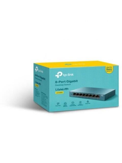 SWITCH TP-LINK GIGABIT ETHERNET LS108G 8 PUERTOS 10-100-1000MBPS 11.9 MPPS 4000 ENTRADAS - NO ADMINISTRABLE - Imagen 2