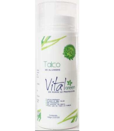 TALCO DE ALUMBRE 100 G VITAL GREEN