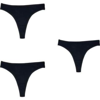TANGA SET 3 DE PIEZAS NEGRO LOVE TO LOUNGE