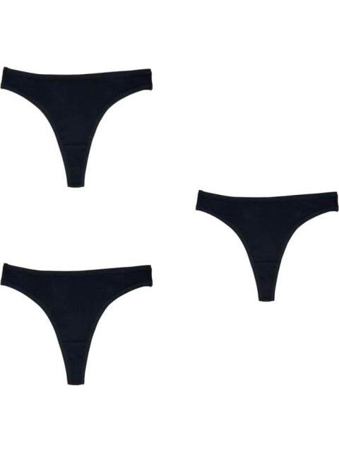 TANGA SET 3 DE PIEZAS NEGRO LOVE TO LOUNGE
