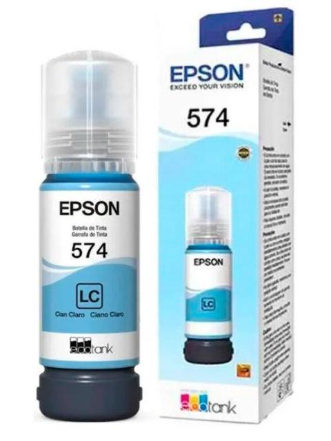 TANQUE DE TINTA EPSON T574 CIAN CLARO 70ML 7.300 PAGINAS