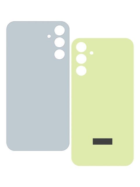TAPA TRASERA COMPATIBLE CON SAMSUNG GALAXY A15 4G SM-A155M N SM-A155M DSN SM-A155F DSN COLOR AMARILLO SLIM COMPANY