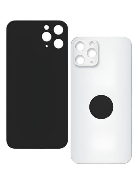 TAPA TRASERA PARA IPHONE 11 PRO A2160 A2215 A2217 BIG HOLE BLANCO LISO