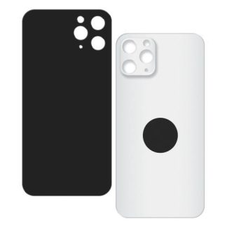 TAPA TRASERA PARA IPHONE 11 PRO A2160 A2215 A2217 BIG HOLE TAPA DE REPUESTO PARA CELULAR SLIM COMPANY BLANCO