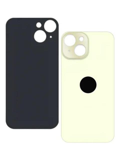 TAPA TRASERA PARA IPHONE 15 A3089 A3092 A3090 A2846 BIG HOLE TAPA DE REPUESTO PARA CELULAR SLIM COMPANY AMARILLO