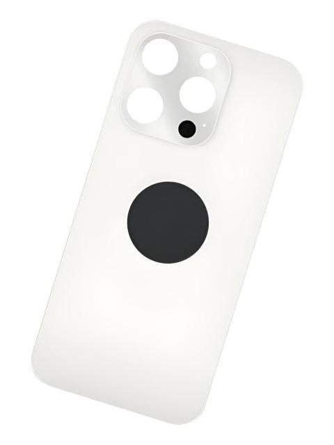 TAPA TRASERA PARA IPHONE 15 PRO A2848 A3101 A3104 A3102 TAPA DE REPUESTO PARA CELULAR SLIM COMPANY TITANIO BLANCO