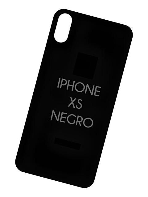 TAPA TRASERA PARA IPHONE XS A1920 XS MAX A1921 BIG HOLE NEGRO XS LISA