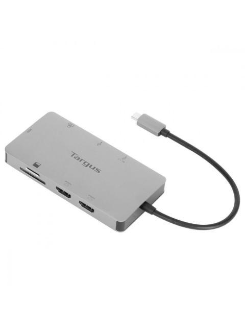 TARGUS DOCKING STATION DOCK423TT USB C 2X USB 1X USB C 1X RJ-45 2X HDMI 1X SD PLATA - Imagen 3