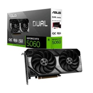 TARJETA DE VIDEO ASUS NVIDIA GEFORCE RTX 5060 DUAL-RTX5060-O8G 8GB 128-BIT GDDR7 PCI EXPRESS 5.0