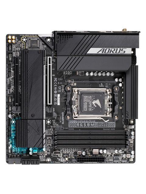 TARJETA MADRE AORUS MICRO-ATX B650M AORUS ELITE AX S-AM5 AMD B650 HDMI 128GB DDR5 PARA AMD - Imagen 3