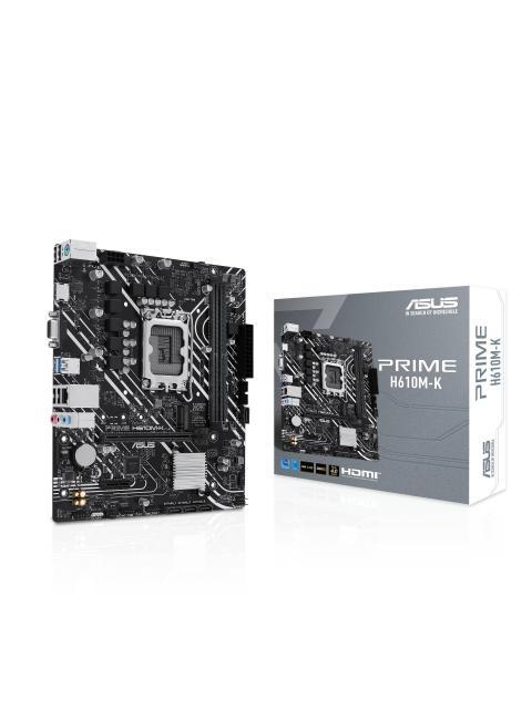TARJETA MADRE ASUS PRIME H610MK DDR5 96 GB INTEL SOCKET LGA1700 MICROATX DSUB Y HDMI