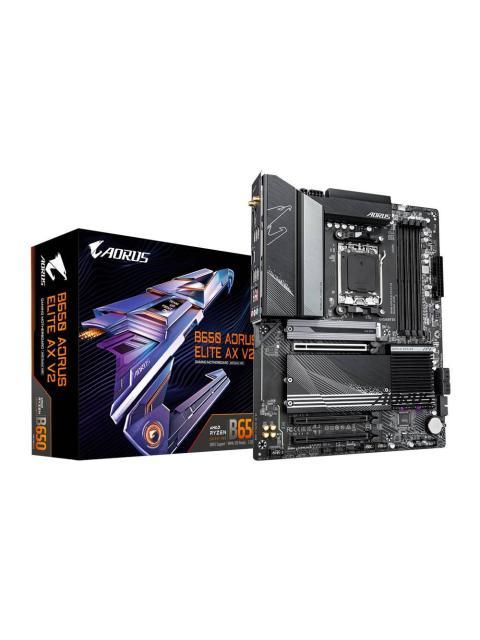 TARJETA MADRE GIGABYTE ATX B650 A ELITE AX V2 DDR5 AM5 64 GB PARA AMD