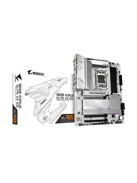 TARJETA MADRE GIGABYTE ATX B650 AORUS ELITE AX ICE SAM5 AMD B650 HDMI 192GB DDR5 PARA AMD