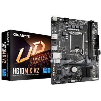 TARJETA MADRE GIGABYTE ATX H610M K V2 DDR5 S1700 64 GB PARA INTEL