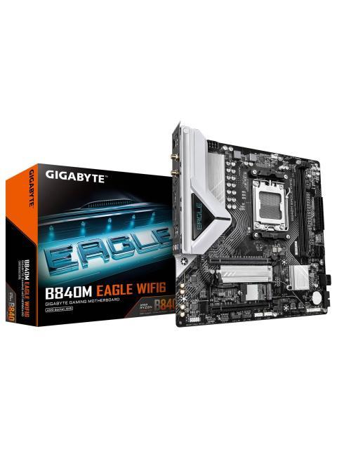 TARJETA MADRE GIGABYTE MICRO ATX B840M EAGLE WIFI6 DDR5 AM5 128 GB PARA AMD