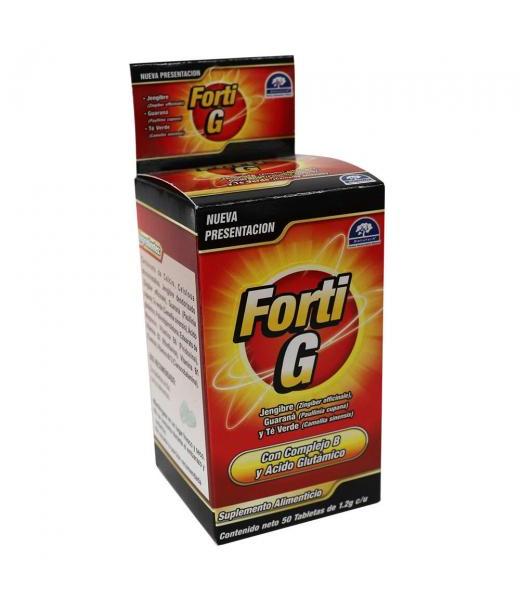 TBS. FORTI G C 50 JENGIBREGUARANATE VERDE CON COMPLEJO B Y ACIDO LAB. NATUTECH