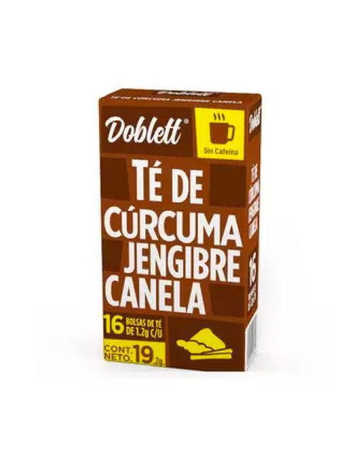 TE CURCUMA JENG. CANELA PAQ. 16 PZ DE 19.2 GR